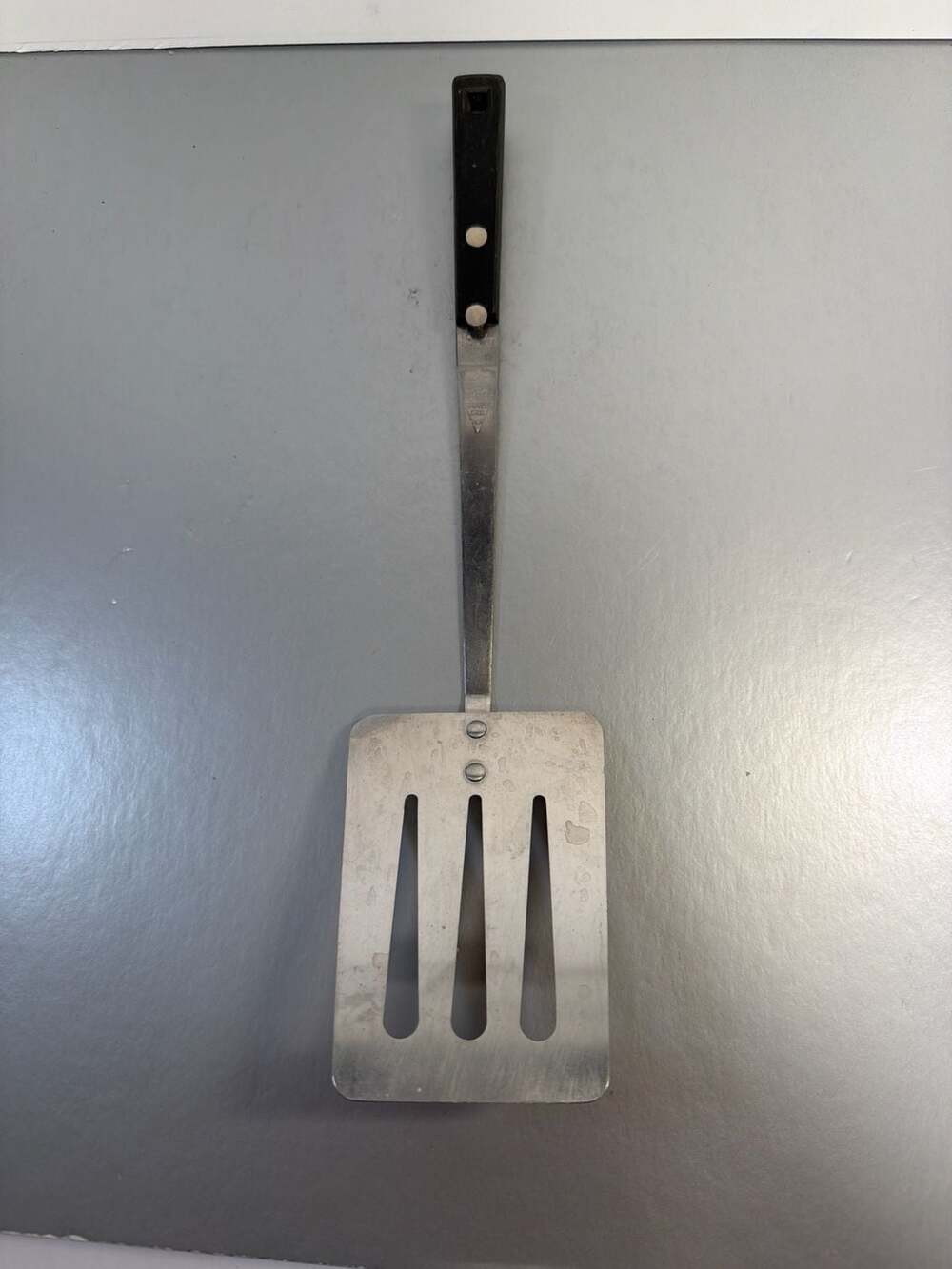 Vintage Household Stainless Steel Slotted Spatula Turner USA Made